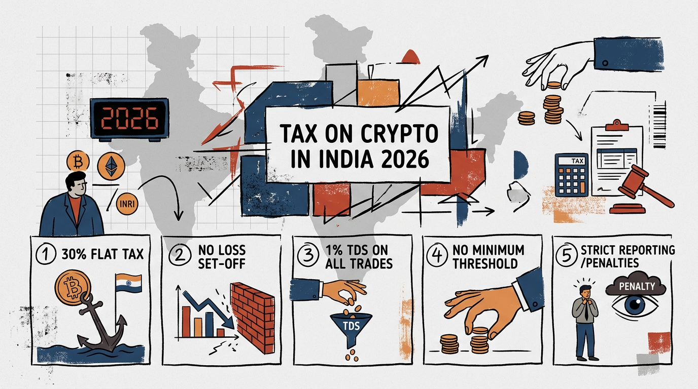 tax on crypto in india 2026