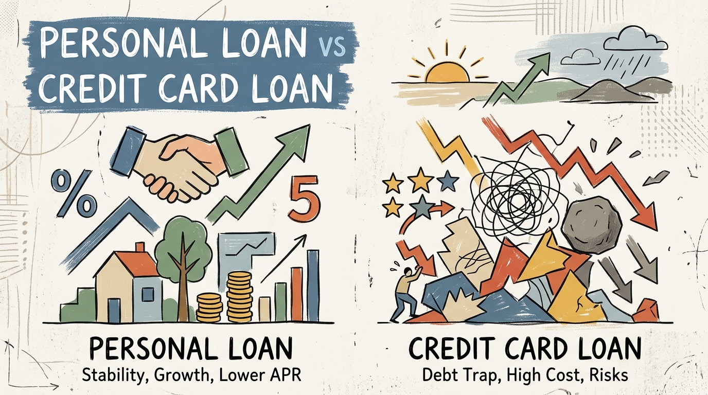 personal loan vs credit card loan